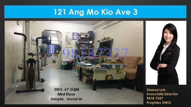Blk 121 Ang Mo Kio Avenue 3 (Ang Mo Kio), HDB 3 Rooms #147006832